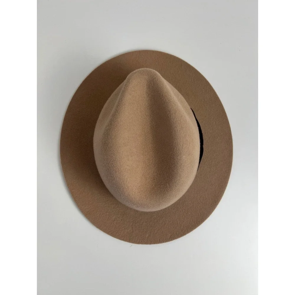 Lack of Color Kids Tan Australian Wool Fedora Hat One‎ Size Wide Brim Unisex